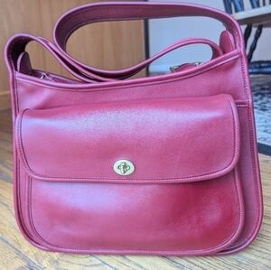 Vintage Coach Taft Bag Red